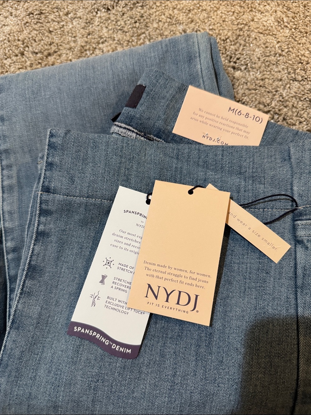 Brand New 
NYDJ Women's Light Wash Flare Jeans